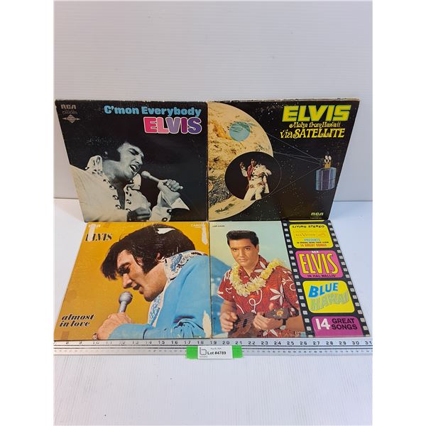(4) Elvis Presley Records - Assorted