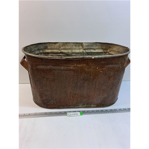 Metal Oval Basin Tub - 23" x 12" x 12"  -  PICK UP