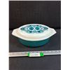 Image 1 : PYREX Blue Horizon Pattern 2.5QT Casserole Dish w/Lid - 13" x 9" x 4.5"