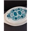 Image 2 : PYREX Blue Horizon Pattern 2.5QT Casserole Dish w/Lid - 13" x 9" x 4.5"