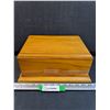 Image 1 : Custom Built Wood Chest Box - 12.5" x 8" x 5"