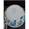 Image 5 : (3) Enamel Asian Themed Basin Bowls - Assorted Sizes