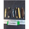 Image 1 : (6) Vintage Pocket Knives: Bone, Mother of Pearl, Misc