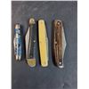 Image 4 : (6) Vintage Pocket Knives: Bone, Mother of Pearl, Misc