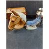 Image 2 : Milk Can Salt & Pepper Shakers, Ceramic Horse Vase & Dog Figurine & Cow Shaker