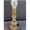 Image 3 : Vintage Ornate End Table Lamp - Works - 13" Tall