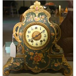 Working Antique Porcelain Clock