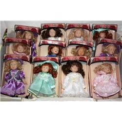 12 Limited Edition 6 Porcelain Dolls"