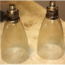 Sterling Silver & Crystal Candle Holders