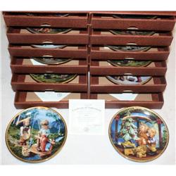 M.J. Hummel 12 Plate Collection w/ COA's
