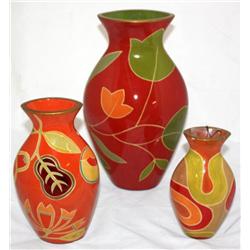 3 Decorative Vases