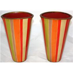 2 Decorative Vases by Toyo
