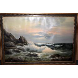 Framed Painting of Ocean