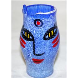 Kosta Boda Hand Painted and Signed 4 Vase"