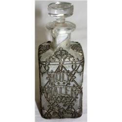 Rare 19th C. Filigree Antique Holy Water Bottle