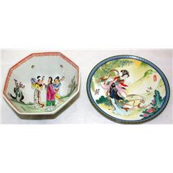 2 Collectors Asian Plate & Bowl