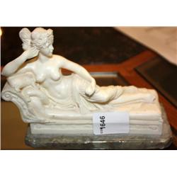 Marble and Stone Figure of a Woman