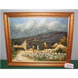 Framed Oil Painting by R. Francis