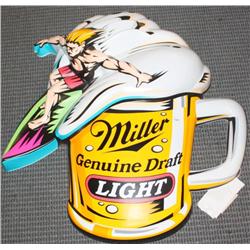 3D Miller Light Sign