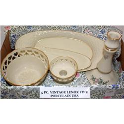 5 Pc..Vintage Lenox Fine Porcelain