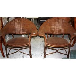 2 Wicker Style Chairs