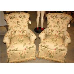 2 Flower Print Chairs