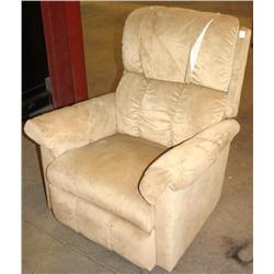 Tan Recliner Rocking Chair