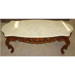 Marble Top Coffee Table & 2 End Tables