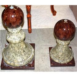 2 Decorative Marble Pieces