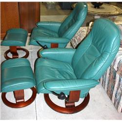 2 Slide Swivel Rocker Chairs