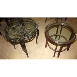 2 Glass End Tables