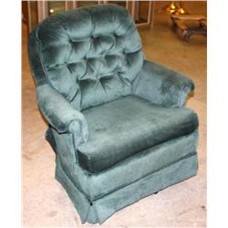Blue Swivel Rocker Chair