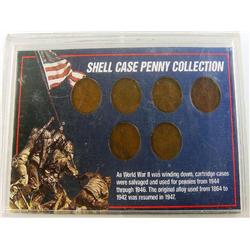 World War II Shell Case Penny Collection