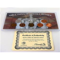 Seven Types Of Lincoln Cents