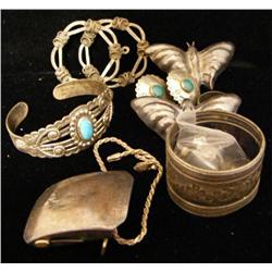 Bag of Misc. Sterling Silver Jewelry