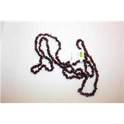 AAA Grade Garnet Necklace Hand Strung