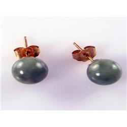 AAA Grade Round Jade Earrings