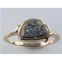 Heart Shape Ladies Diamond Ring