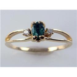 Columbian Emerald & Diamond Ring