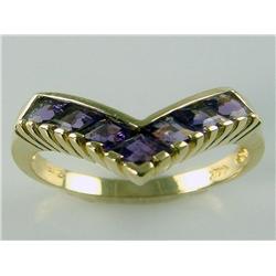 AAA Grade Princess Cut Brazilian Amethyst Band