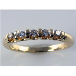 5 Diamond Wedding Band