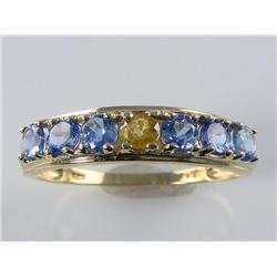 AAA Grade Tanzanite & Citrine Ring