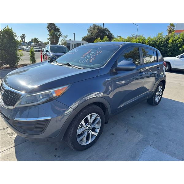 KIA SPORTAGE 2016 O/S TITLE 2 DAYS