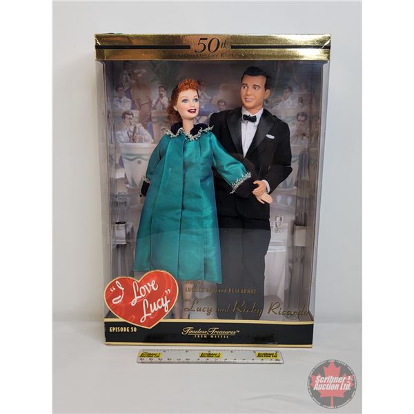 LUCY & DESI Doll Set : 50th Anniversary Edition : Timeless Treasures from Mattel : "I LOVE LUCY"  : 