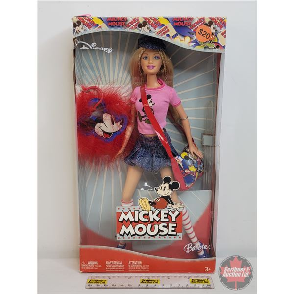 BARBIE : Disney : MICKEY MOUSE Barbie Doll (2004) (#H6468) (SEE PICS!)  (Listing & Descriptions are 