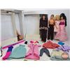 Image 1 : Vintage Barbie Carry Case (c.1980) w/Two Barbies, Two Kens & Variety of Accessories and Clothing (SE