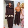 Image 2 : Vintage Barbie Carry Case (c.1980) w/Two Barbies, Two Kens & Variety of Accessories and Clothing (SE