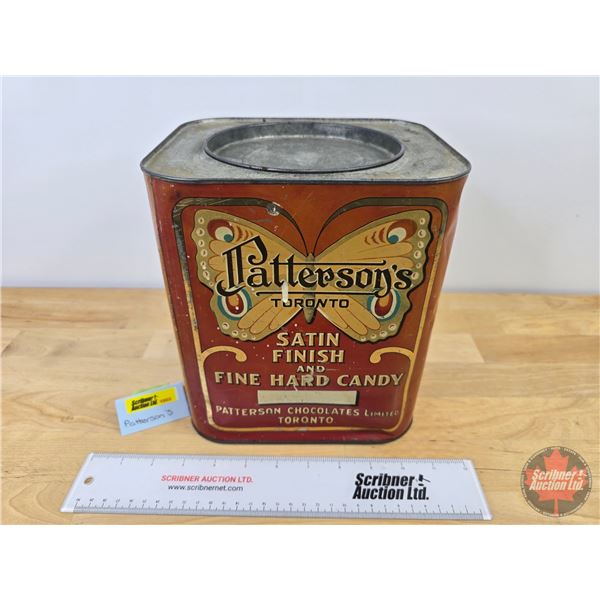 Candy Tin : Patterson's Toronto (9"H x 8"W x 6-3/4"D)
