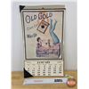 Image 1 : OLD GOLD Calendar 1935 (Complete) (19-3/4"H x 12"W)