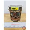 Image 1 : Chase & Sanborn SEAL BRAND Coffee Tin (Paper Label) (Bottom Embossed) (Label Torn) (5"H x 4-1/4"Dia)